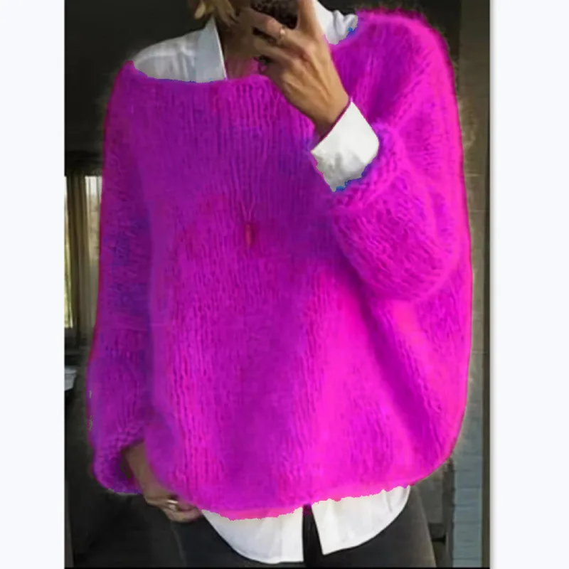 Bunt Off-Shoulder Pullover For Autumn And Winter