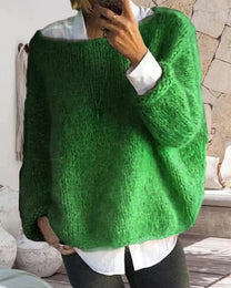 Bunt Off-Shoulder Pullover For Autumn And Winter