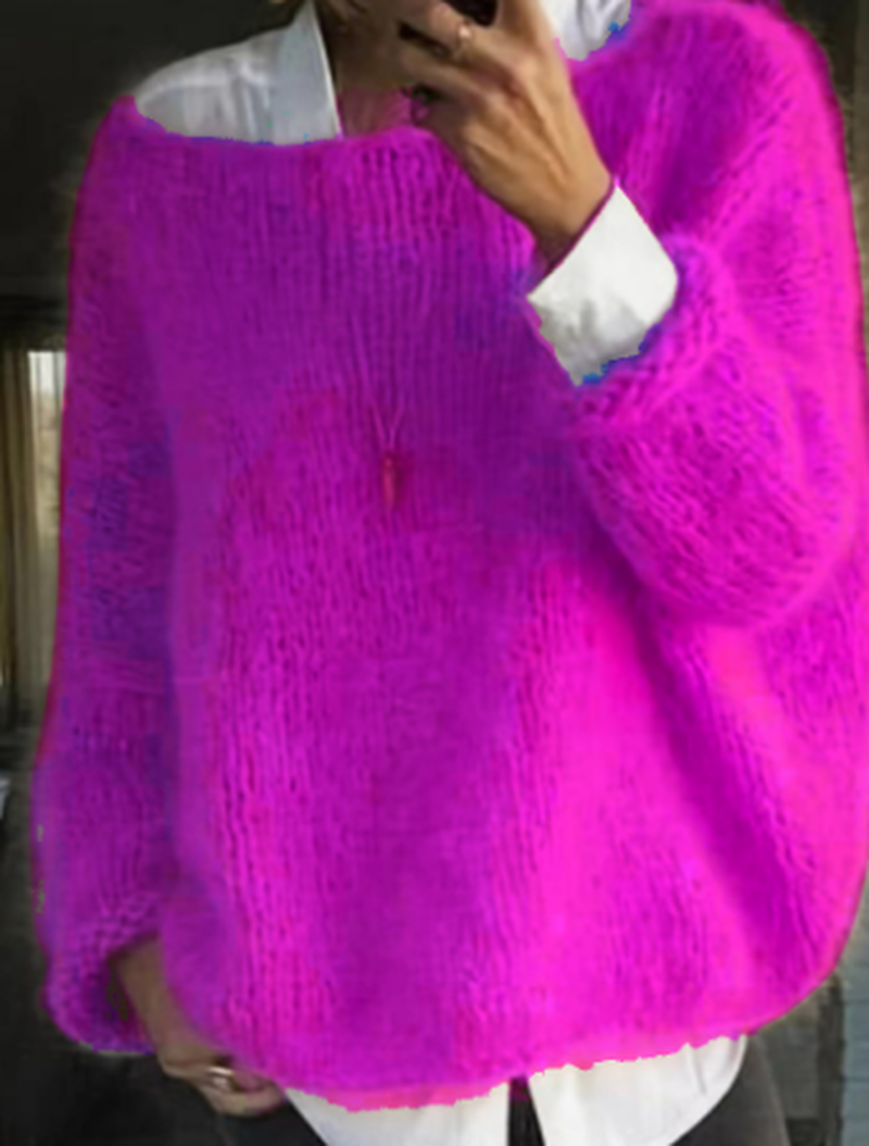 Bunt Off-Shoulder Pullover For Autumn And Winter