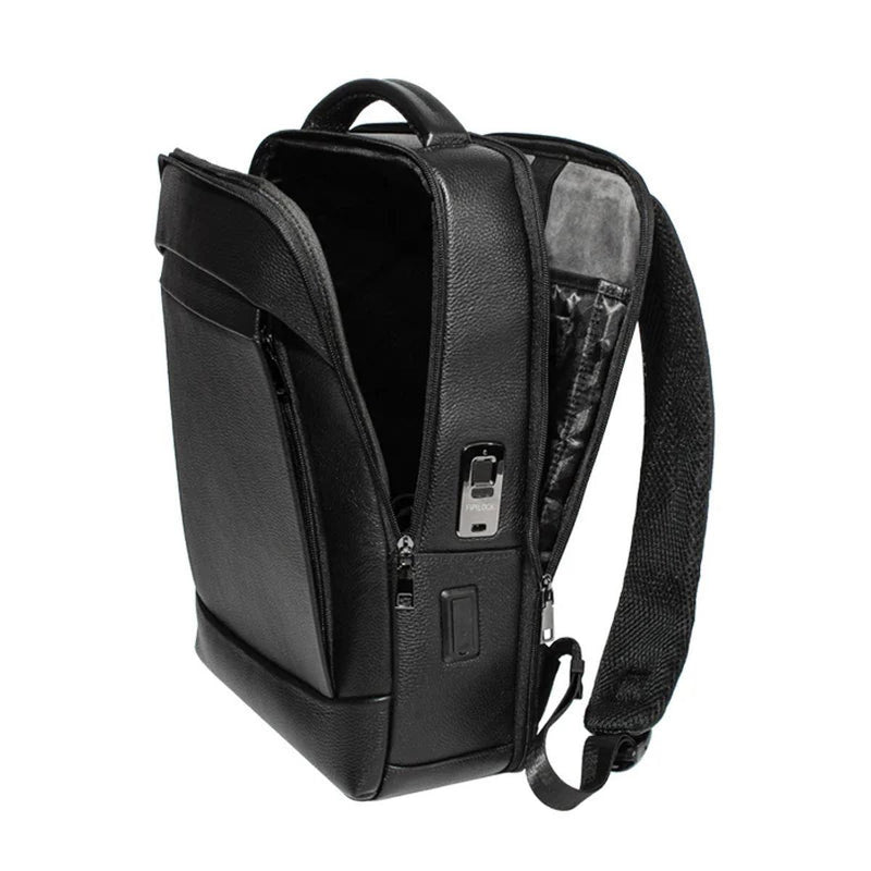 Business Laptop Rucksack With Fingerprint Lock - Large Capacity And Theft Protection