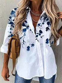 Butterfly Print Relaxed Fit Blouse
