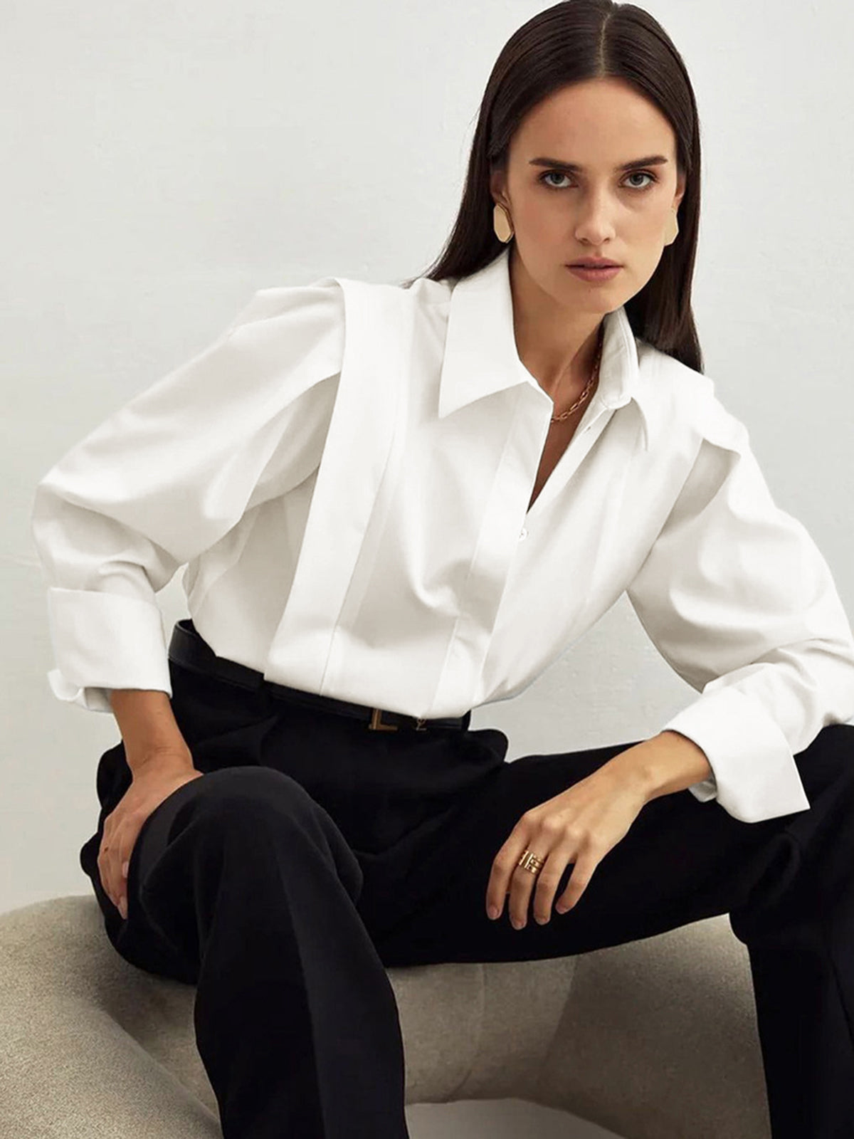 Button Down Square Shirt