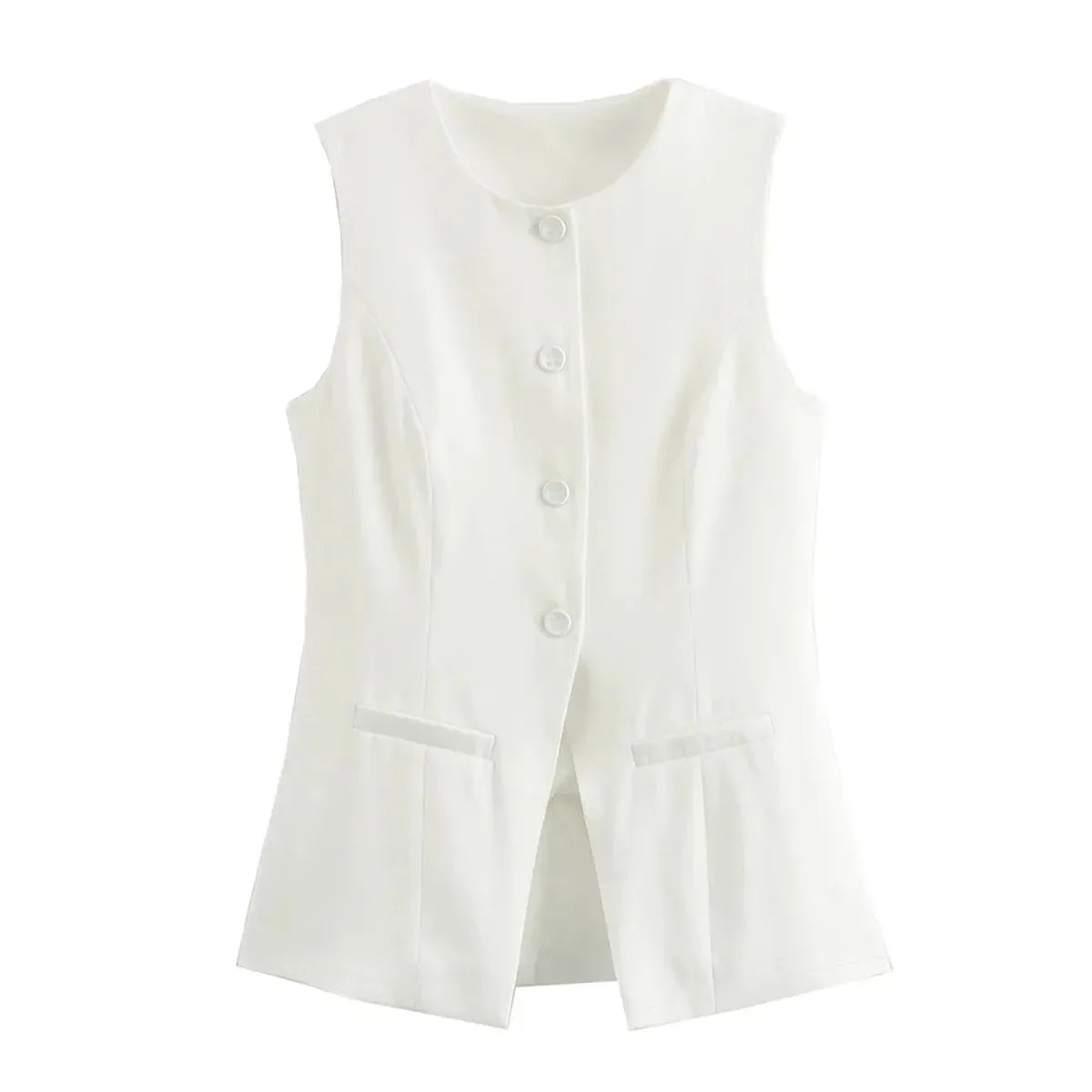 Button-Up Sleeveless Vest