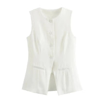 Button-Up Sleeveless Vest