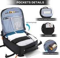 Cabin Rucksack With USB Port And Multiple Compartments