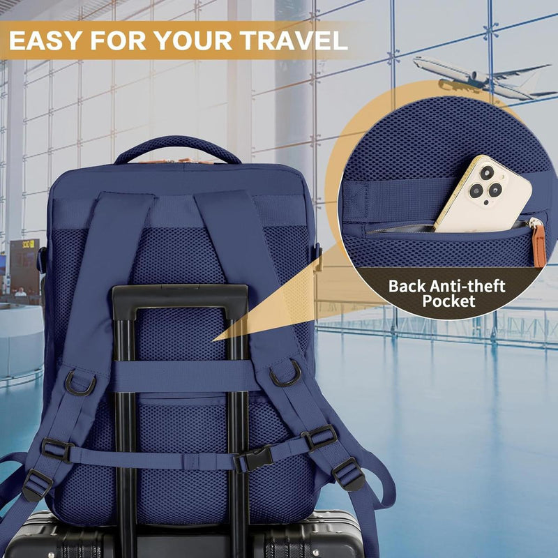 Cabin Rucksack With USB Port And Multiple Compartments
