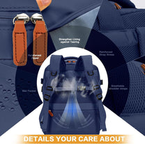 Cabin Rucksack With USB Port And Multiple Compartments