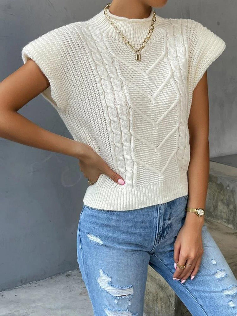 Cap Sleeve Knit Top