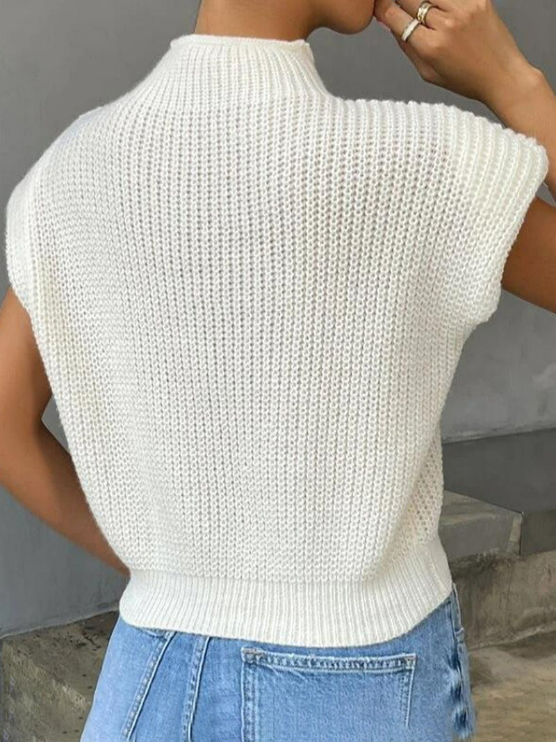 Cap Sleeve Knit Top