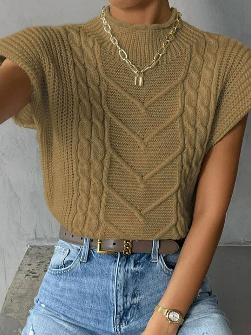 Cap Sleeve Knit Top