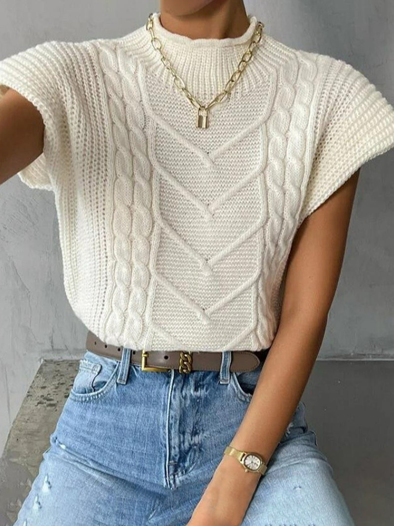 Cap Sleeve Knit Top