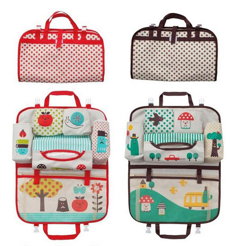 Car Back Seat Organiser With Tablet And Bottle Holders