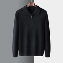 Cashmere Blend Regular Fit Quarter-Zip Knit Sweater