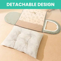 Castle-Themed Plush Pet Bed With Washable Cushion Cover