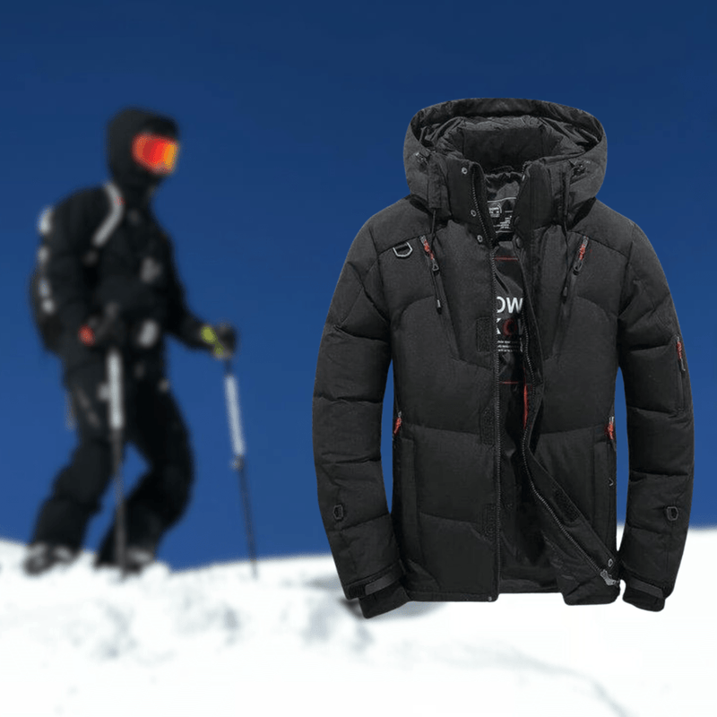 Casual Down Jacket With Detachable Hood