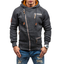 Casual Fleece Hoodie With Pockets And Adjustable Hood For Men