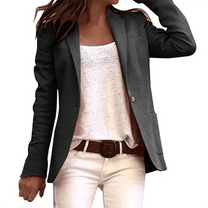 Casual Long Sleeve Blazer For Women