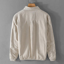 Casual Relaxed Fit Button-Up Jacket for Men