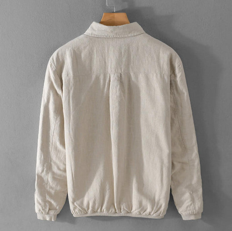 Casual Relaxed Fit Button-Up Jacket for Men