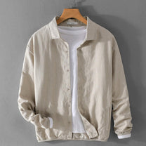 Casual Relaxed Fit Button-Up Jacket for Men