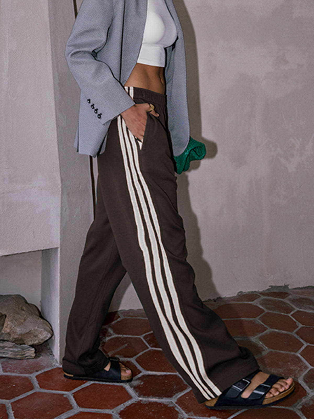 Casual Striped Jogg Pants