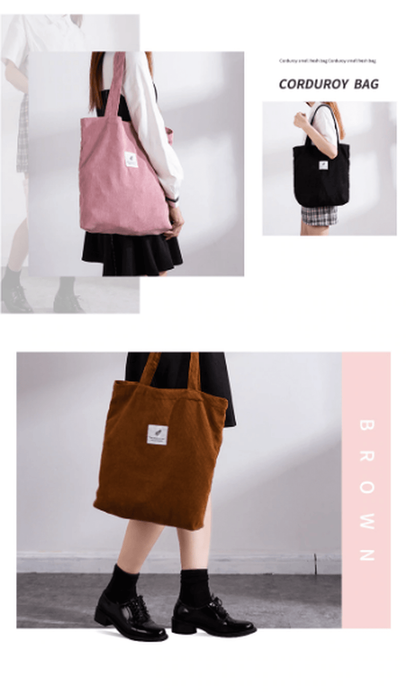 Casual Tote Bag With Adjustable Strap