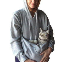 Cat Pocket Hoodie With Soft Fabric For Hair-Free Home