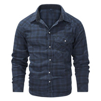 Checked Men&#39;s Jacket For Autumn And Winter