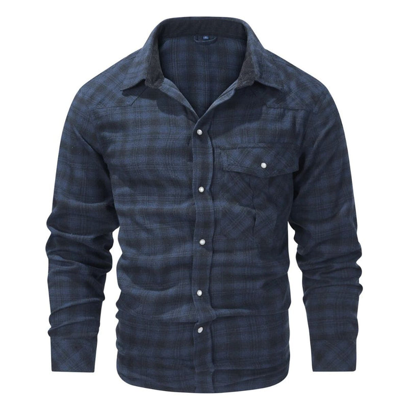 Checked Men&#39;s Jacket For Autumn And Winter