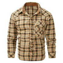 Checked Men&#39;s Jacket For Autumn And Winter