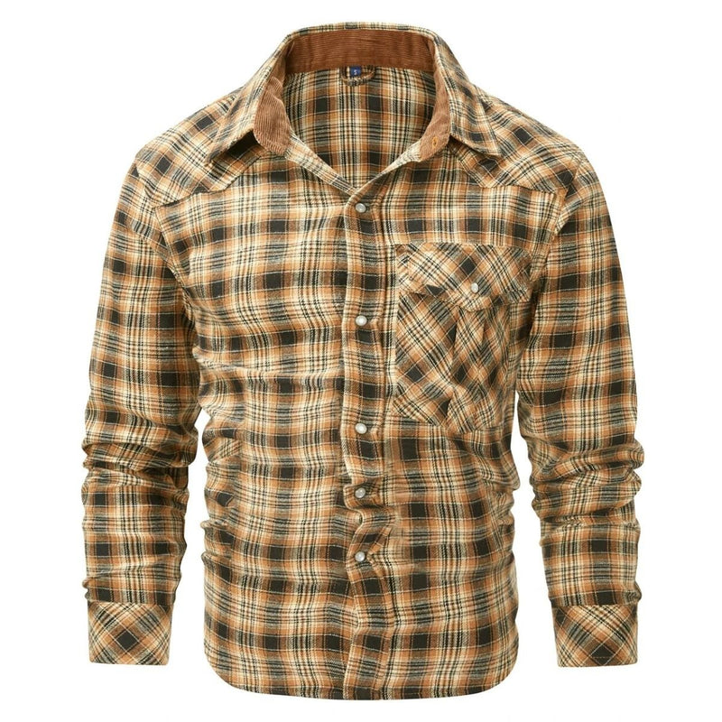 Checked Men&#39;s Jacket For Autumn And Winter