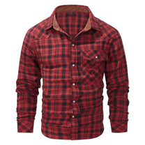 Checked Men&#39;s Jacket For Autumn And Winter