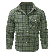 Checked Men&#39;s Jacket For Autumn And Winter