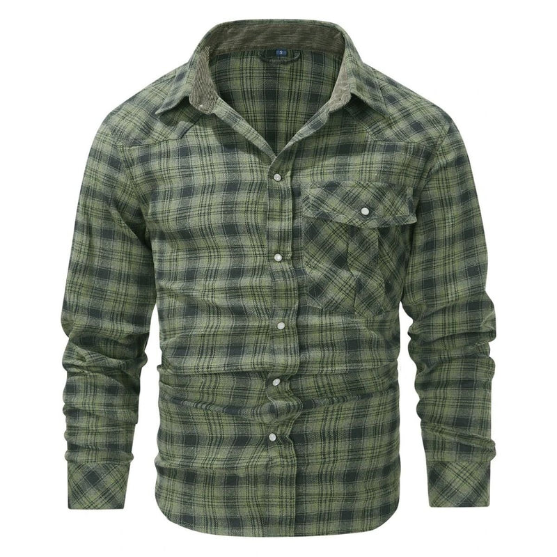 Checked Men&#39;s Jacket For Autumn And Winter