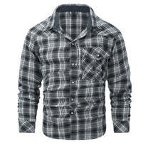 Checked Men&#39;s Jacket For Autumn And Winter