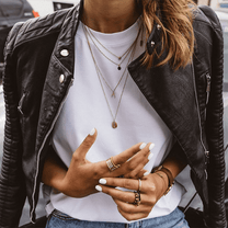 Chic Black PU Leather Stand Collar Jacket For Women