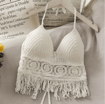 Chic Crop Top Bra With Bust Support