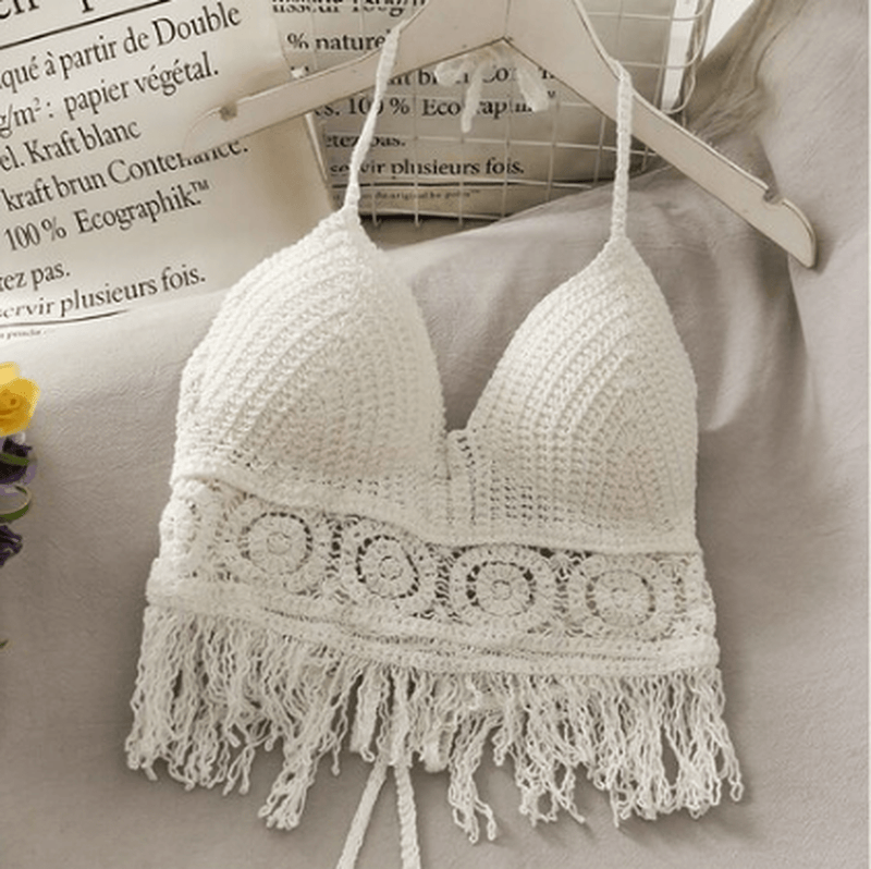 Chic Crop Top Bra With Bust Support