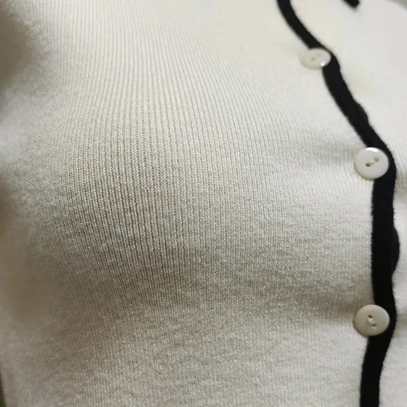 Chic Cropped Knit Cardigan and Mini Skirt Set