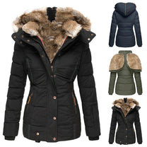 Chic Hooded Long Sleeve Wool Blend Coat