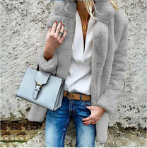 Chic Oversized Faux Fur Winter Coat