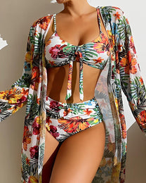 Chic Quick-Drying Padded Bikini Set For Summer