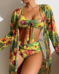 Chic Quick-Drying Padded Bikini Set For Summer