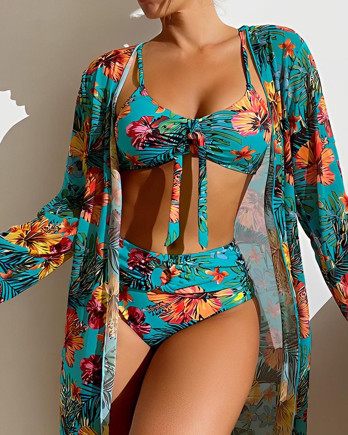 Chic Quick-Drying Padded Bikini Set For Summer
