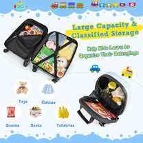 Children&#39;s 2-Piece Hard Shell Luggage Set With Backpack And 360° Wheels