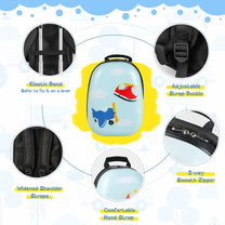 Children&#39;s 2-Piece Hard Shell Luggage Set With Backpack And 360° Wheels