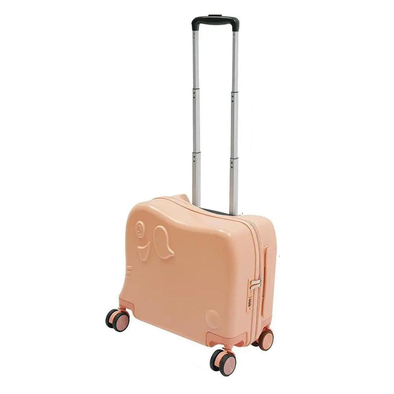 Children&#39;s Elephant-Shaped Trolley Suitcase with Quiet Wheels and Spacious Interior
