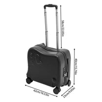 Children&#39;s Elephant-Shaped Trolley Suitcase with Quiet Wheels and Spacious Interior