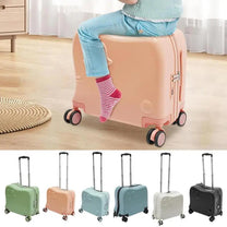 Children&#39;s Elephant-Shaped Trolley Suitcase with Quiet Wheels and Spacious Interior