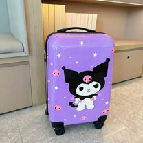Children&#39;s Hard Shell Suitcase With Cartoon Design And 360° Spinner Wheels